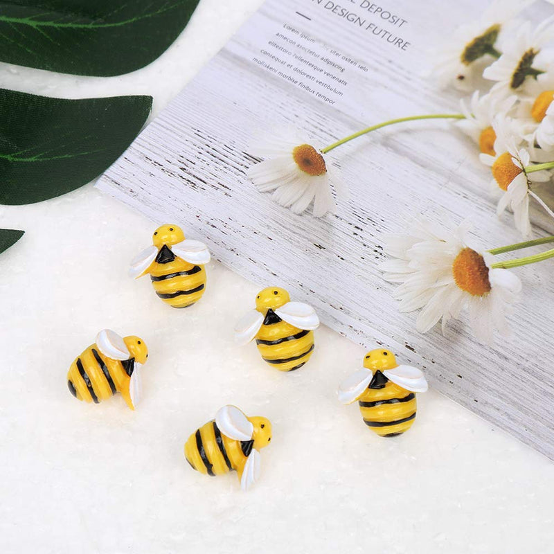 DIYASY 30 Pcs Decorative Bee Thumb Tacks,Cute Bee Push Pins Plastic Head Steel Drawing Pins for Corkboard,Photos Wall, Bulletin Board.