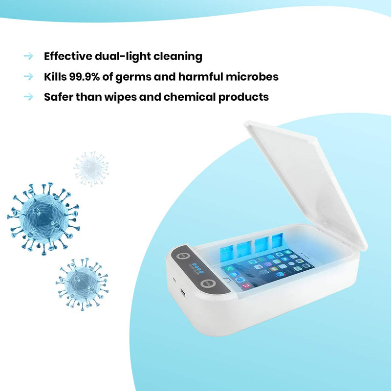 UV Light Sanitizer - Cell Phone Sanitizer Sterilizer Cleaner Box for Smartphone iPhone