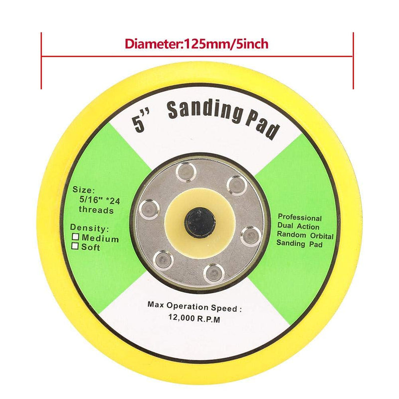 100/125mm polishing tray grinding polishing backing plate with M8 thread(5 inches) 5 inches