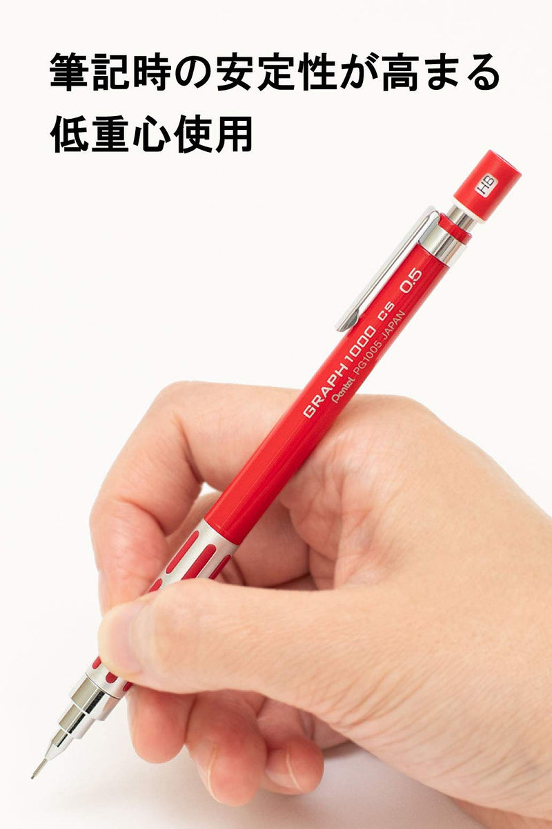 Pentel Mechanical Pencil Graph1000 0.5mm Red