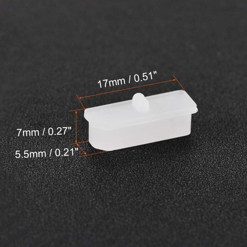 uxcell 3 Pcs Clear Ethernet Hub Port Display Port Adapter Anti Dust Cover Cap Protector Plug