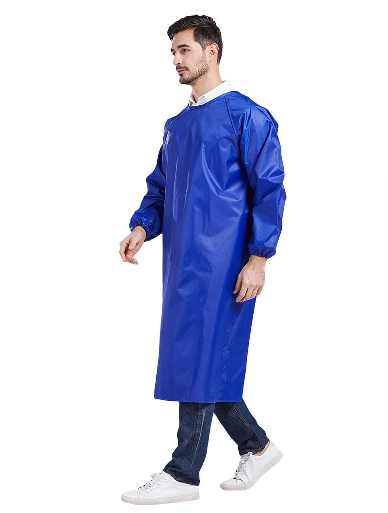 Nanxson Unisex Waterproof Apron Adjustable Work Apron for DishWashing, Lab Work, Dog Grooming, Cleaning Fish CF3015 Blue