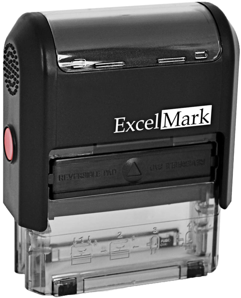 Second Notice Past Due - Self Inking Bill Collection Stamp in Red Ink