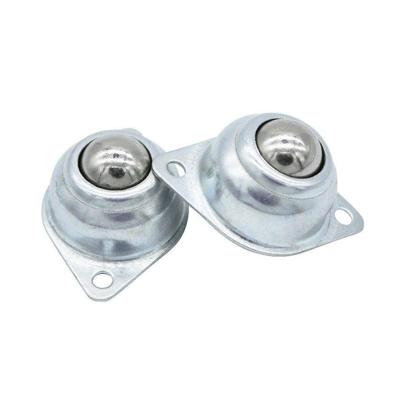 Ball Transfer Units KangTeer 5pcs Screw Mounted Round Ball Bearings Universal Rotation Caster 5/8 Inch 33 lbs Roller Ball Bearings(5pcs)
