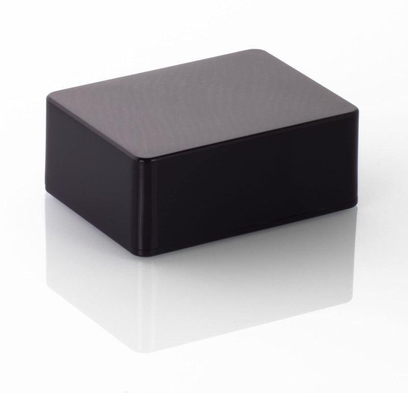 HeiGroup - MB2 ABS plastic enclosure with lid, multi-purpose enclosure, module enclosure, (LxWxH) 100 x 76 x 40 mm, with PCB guide, black - polished MB2: 100 x 76 x 40 mm
