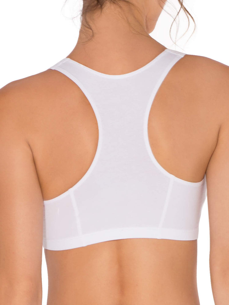 Fruit of the Loom Women's Built Up Tank Style Sports Bra 36 Blue Gem Heather With Black/White/Black Hue