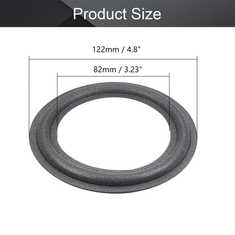 Fielect 5 Inch Speaker Foam Edge Surround Rings Replacement Parts for Speaker Repair or DIY 1pcs 5 Inch 1pcs