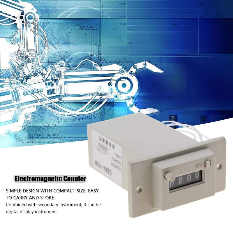 CSK4-YKW 4 Digit Electromagnetic Counter pulse count AC110V / AC220V / DC24V(AC 110V) AC 110V