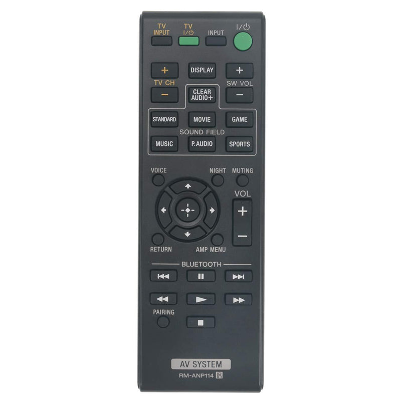New RM-ANP114 RMANP114 Replace IR Remote Control fit for Sony Sound Bar Soundbar Speaker Audio Home Theater System HT-CT770 HT-CT370 HT-CT380 HT-CT780 1-492-737-11 149273711 HTCT770 HTCT370 HTCT380
