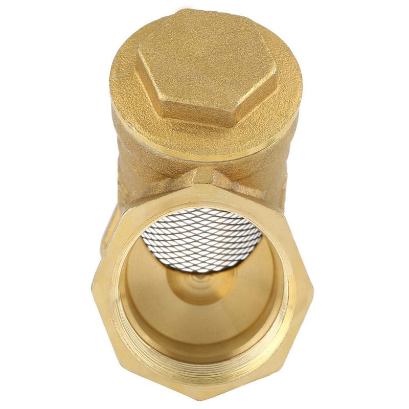 1" BSPP Y Shaped Brass Strainer Filter Valve Female Thread Connector for Water Oil Separation
