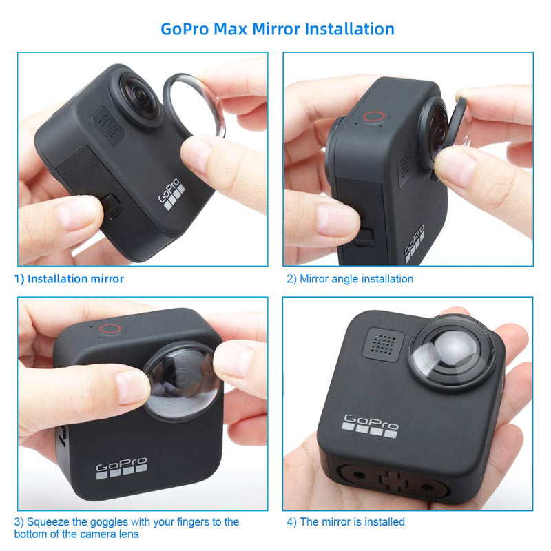 4 Packs Compatible with gopro max Protective Lens