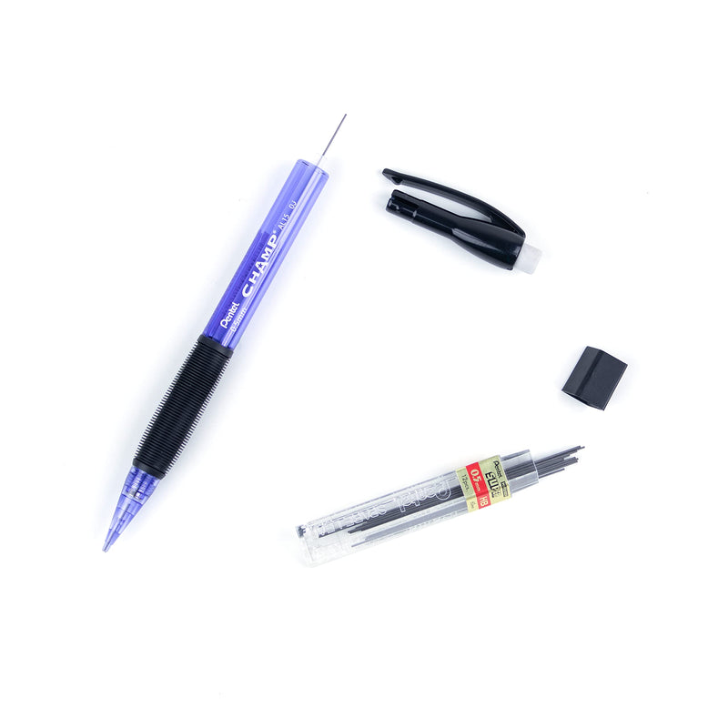 Pentel Champ Mechanical Pencil, 0.5mm, Tinted Violet Barrel, Box of 12 (AL15V)