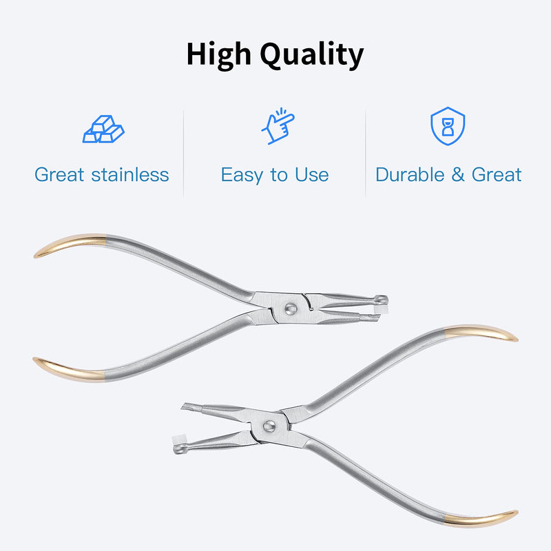 Dental Adhesive Removing Pliers, Orthodontic Bandage Remover Forceps Dental Surgical Instrument Tool Tooth Pulling Kit for Dentist - Easy to Use and Portable