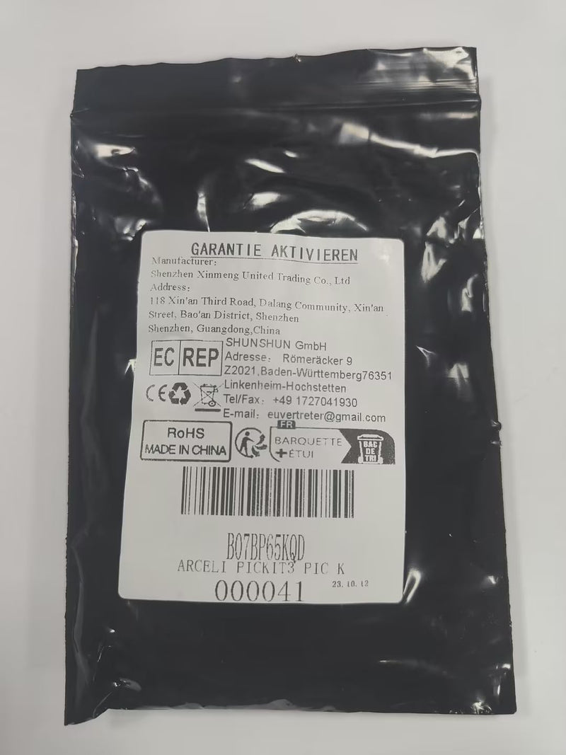 ARCELI PICKIT3 PIC Kit3 Simulator PICKit 3 Microcontroller Programmer Emuator USB Cable Dupond Wire, For developing programs, debugging and developing PC software and hardware