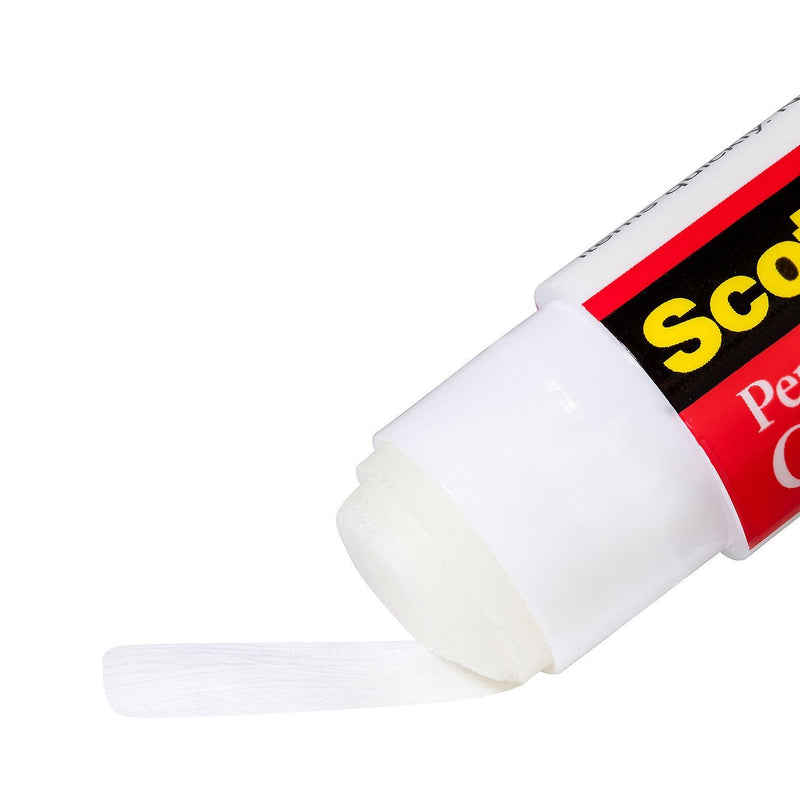 Scotch Permanent Glue Stick, 0.28 oz, 24-Pack Clear