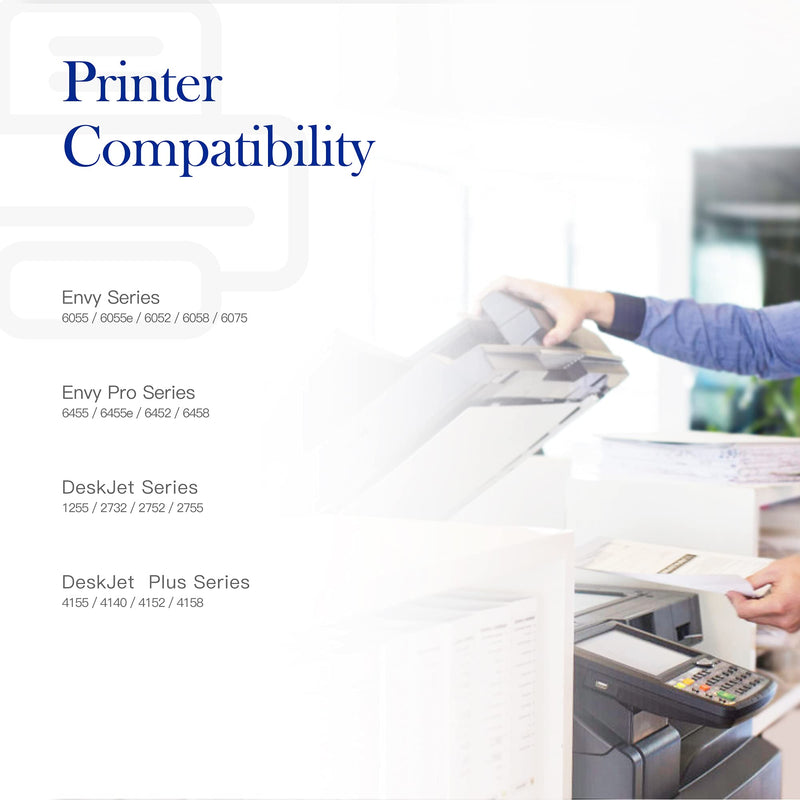 Valuetoner Remanufactured Ink Cartridges Replacement for HP 67XL 67 XL for Envy 6055 6055e 6052 6058 6075 Envy Pro 6455 6455e 6452 6458 DeskJet 1255 2732 2752 2755 2755e 4140 4155 4155e printer 2-Pack