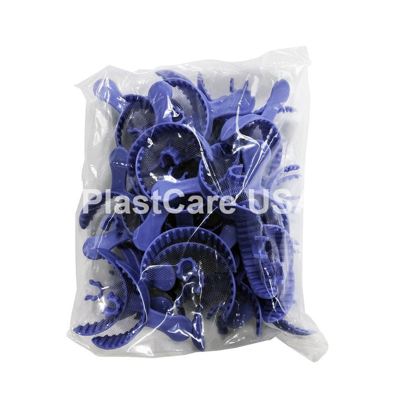 35 Anterior Dental Bite Registration Impression Trays, Purple, 1 Box of 35 Bite Trays