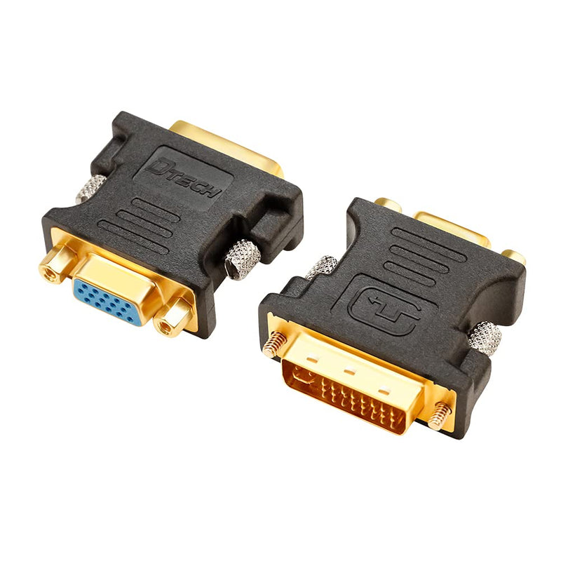 DTECH DVI Male to VGA Female Adapter DVI-I 24+5 Port Converter