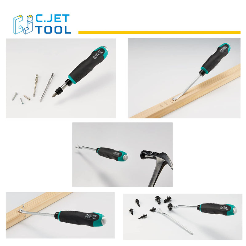 C.JET TOOL 5 Packs Tack Lifter 3 mm U Tip Nail Staple Rivet Tack Puller Screwdriver Upholstery Staple Remover Tool for Furniture