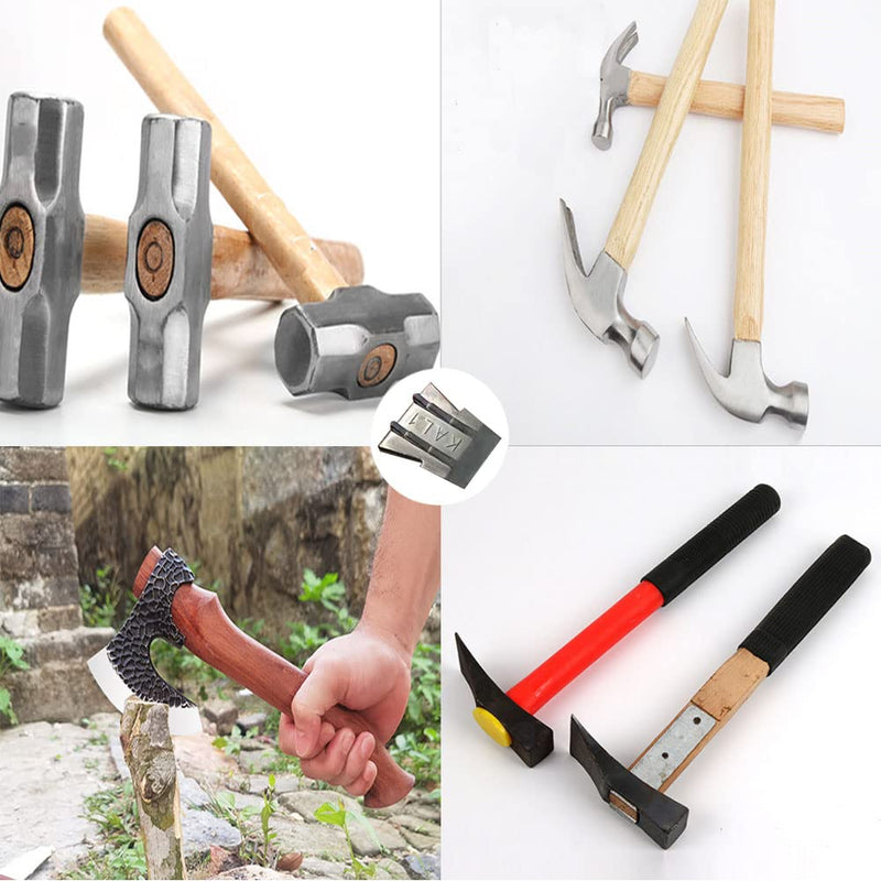 bjsdkff Hammer Handle Wedge, Steel Wedge, Axe Replacement Tools for Hammer Claw Hammer Sledge Blacksmith Mauls Axe Handle Wedge Kit 4 pieces