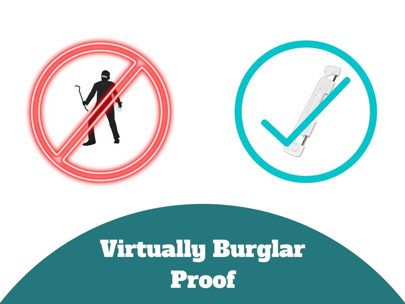 Double Bolt Lock for Glass Sliding Doors - Advanced Technology to Keep Your Family Safe and Secure - High Security Lock - Virtually Burglar Proof