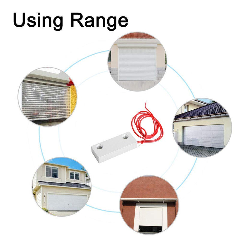 Aoje-Link MC-52 NO Wired Magnetic Switch Door Window Reed Switch Micro Alarm Magnetic Contact Security Silver Gray 2pcs