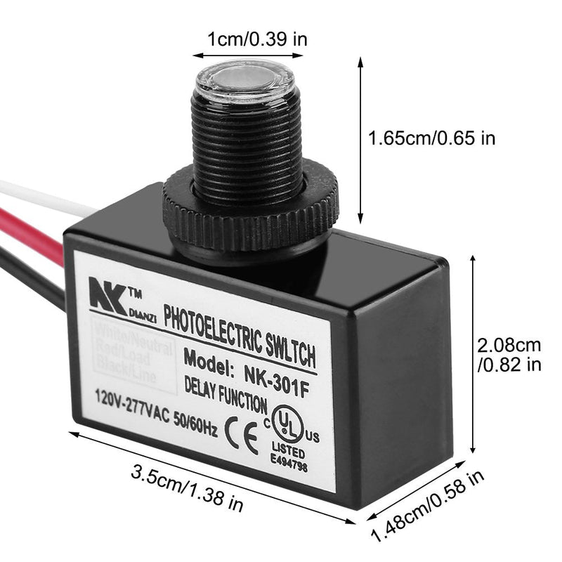120-277V Dusk to Dawn Sensor Photoelectric Switch Light Photocell Sensor Lighting Switch
