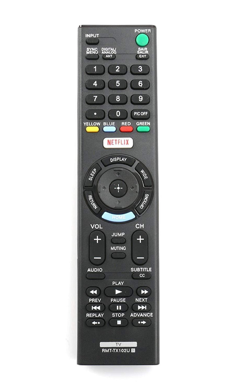 New RMT-TX102U Remote Replaced for Sony TV KDL-32W600D KDL-32R500C KDL-40R510C KDL-40R530C KDL-40W650D KDL-40R550C KDL-48R510C KDL-48R530C KDL-48R550C 149298011 KDL40R550C KDL48R510C KDL-48W650D
