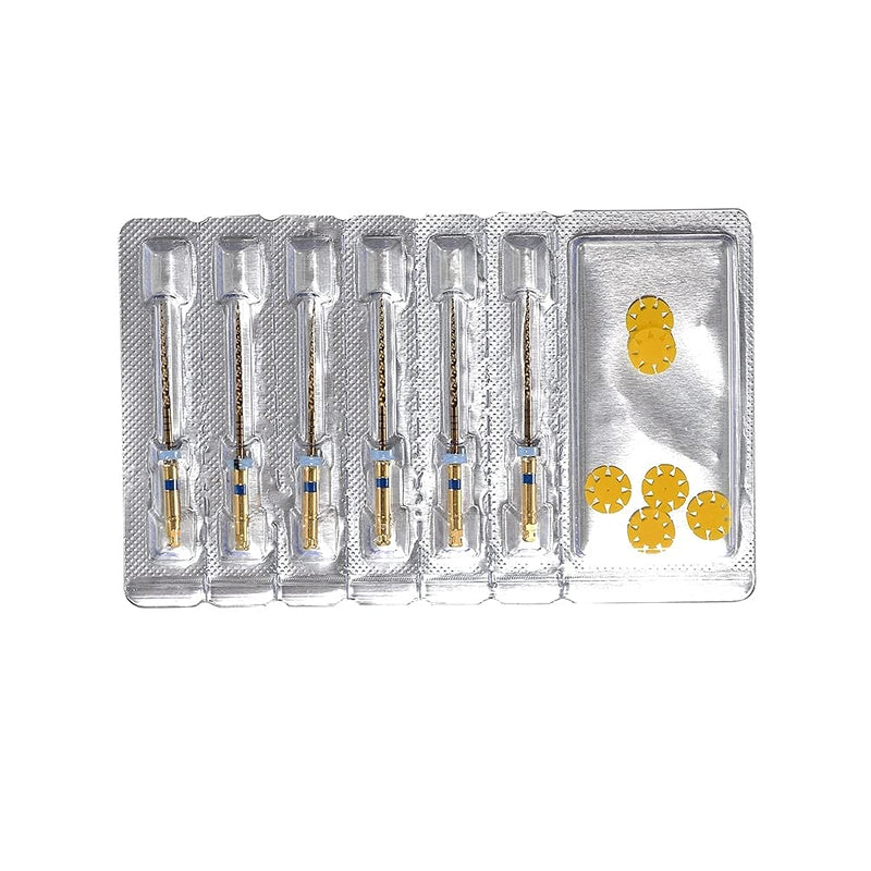 Easyinsmile X-Pro Gold Protaper NITI Rotary Files, 6PCS Endo Controlled Memory Files (F3 25MM) F3 25MM