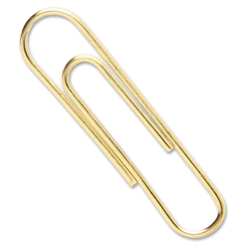 ACCO Paper Clips, Jumbo, Smooth, Gold, 50 Clips/Box (72532) 1