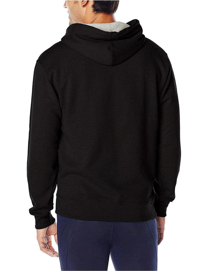 Champion Men's Powerblend Fleece Hoodie, C Logo Small Black