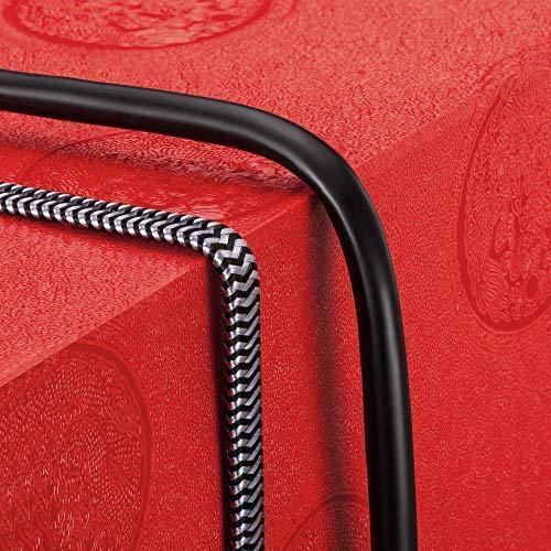 Cat 7 Ethernet Cable 20 ft, MORELECS Nylon Braided Cat 7 Internet Cable 20 ft Ethernet Cable RJ45 Network Cable Cat7 LAN Cable for PC Laptop Modem Router Cable Ethernet 20ft