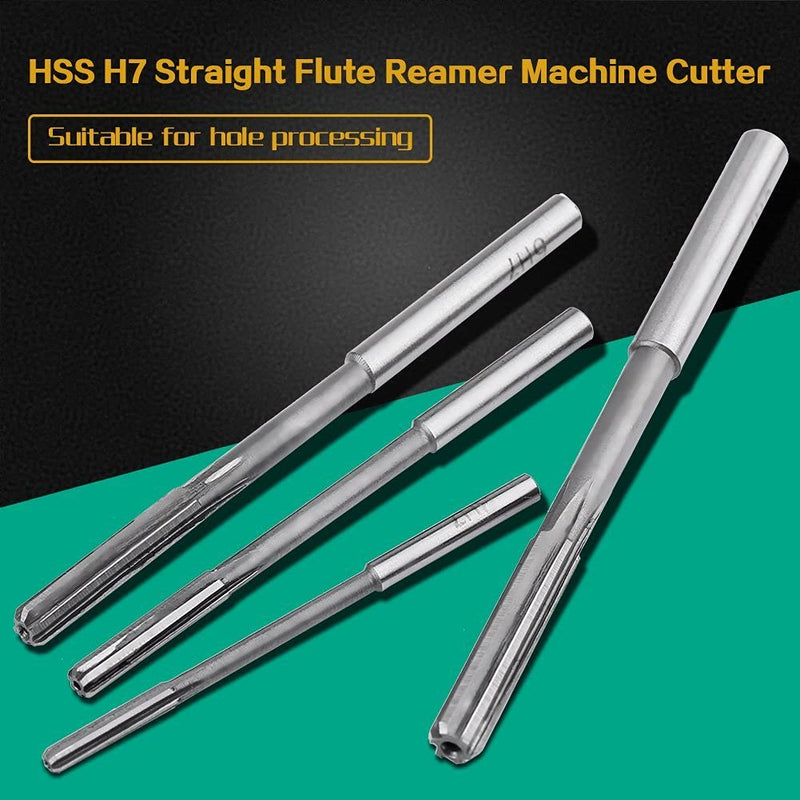 10 pieces reamers H7 HSS straight reamer machine cutter 3/4/5/6/7/8/9/10/11/12mm reamers set H7