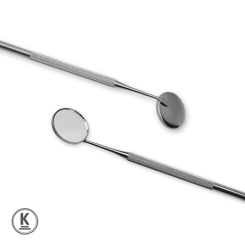 K-Pro Mouth Mirror Dental Mirror Size 4 - Stainless Steel Dental Mirror 22 mm Round
