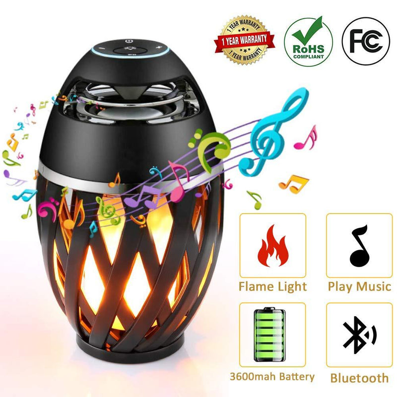 Waterproof Bluetooth Speaker, Portable Wireless Speaker Bluetooth 4.2 Bass Stereo Outdoor Speakers with Lights for Party Travel Home 1 pack