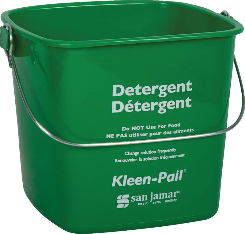 San Jamar KP97GN Kleen-Pail Commercial Cleaning Bucket, 3 Quart, Green