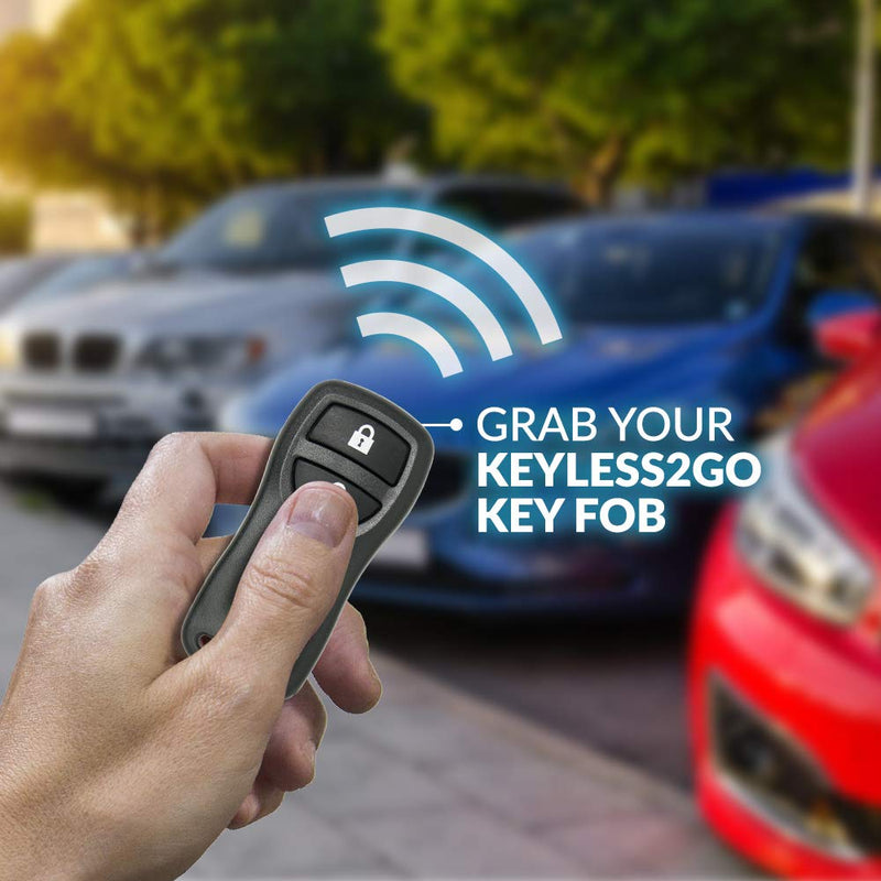Keyless2Go Replacement for Keyless Entry Remote Car Key Fob 3 Button KBRASTU15-2 Pack 2 pack