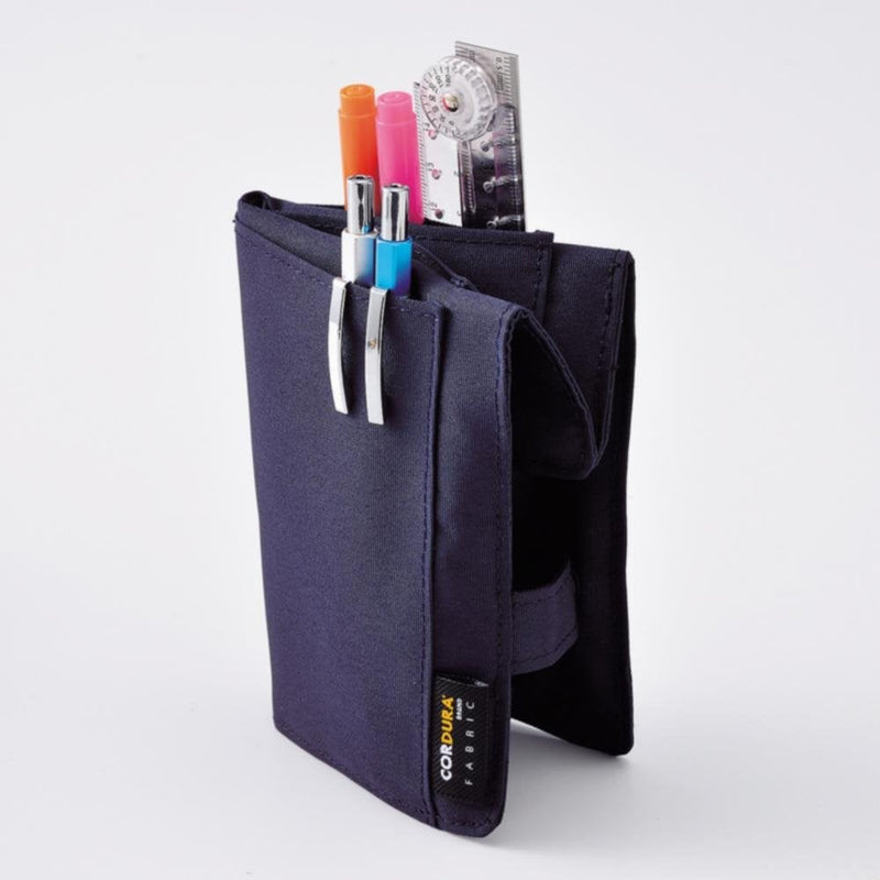 LIHITLAB Slim Pen Case, 7.5 x 4.3, Black (A7585-24) (A-7585-24)