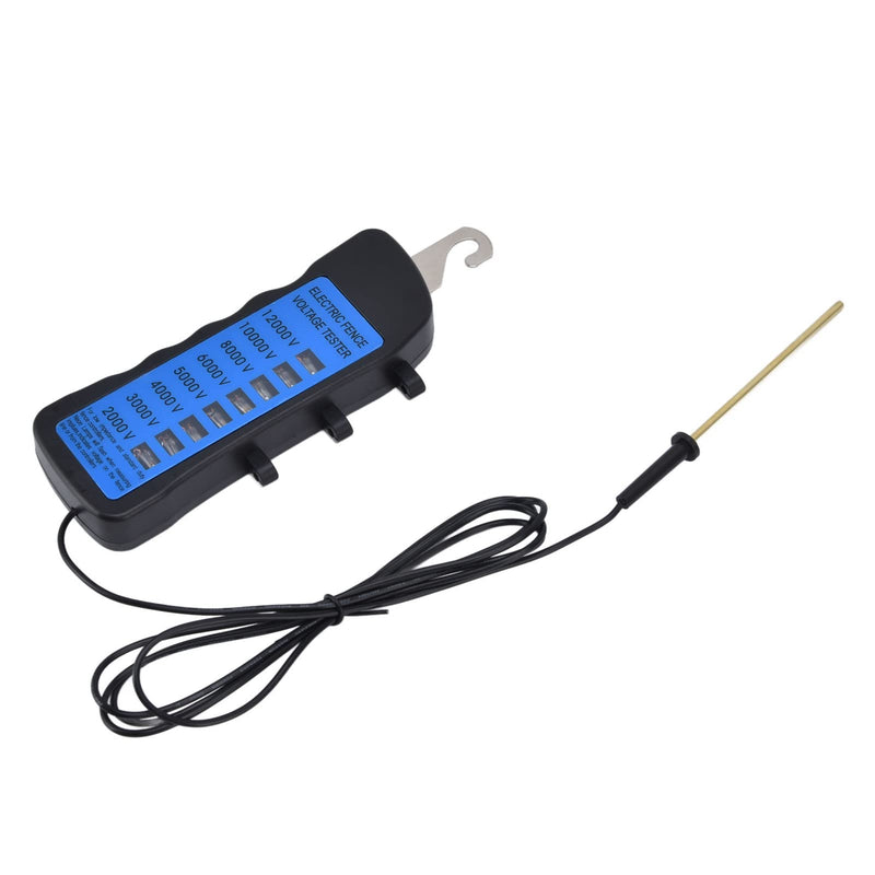 Haofy Electric Fence Voltage Tester, 12KV Neon Fence Voltage Tester 2000 to 12000V 8 Neon Indicator Lights Waterproof Fence Tester for Farms