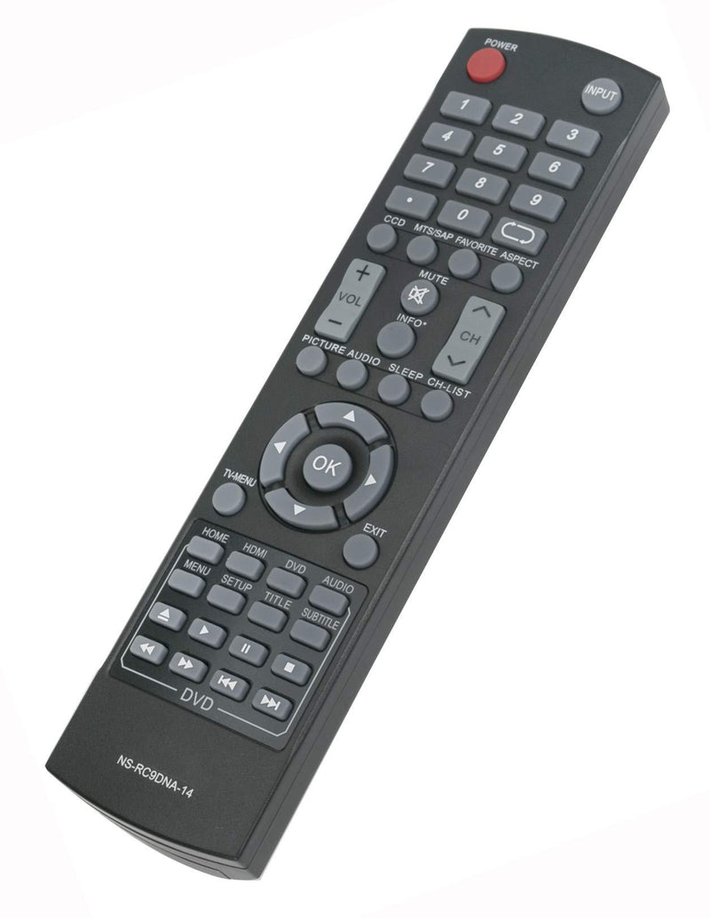 New Combo Remote NS-RC9DNA-14 fit for Insignia LED TV DVD NS-28DD310NA15 NS-32DD310NA15 NS-32DD220NA16 NS-32DD200NA14 NS-28DD220NA16 NS-24ED310NA15B NS-24DD220NA16 NS-20ED310NA15
