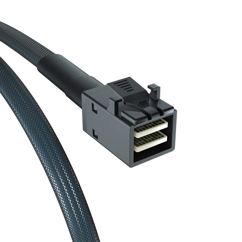2 Pack, Internal Mini SAS HD SFF-8643 to SFF-8643 Cable, 0.8-Meter(2.6ft), 12Gbps, with Sideband, Flexible 0.8m/2pcs