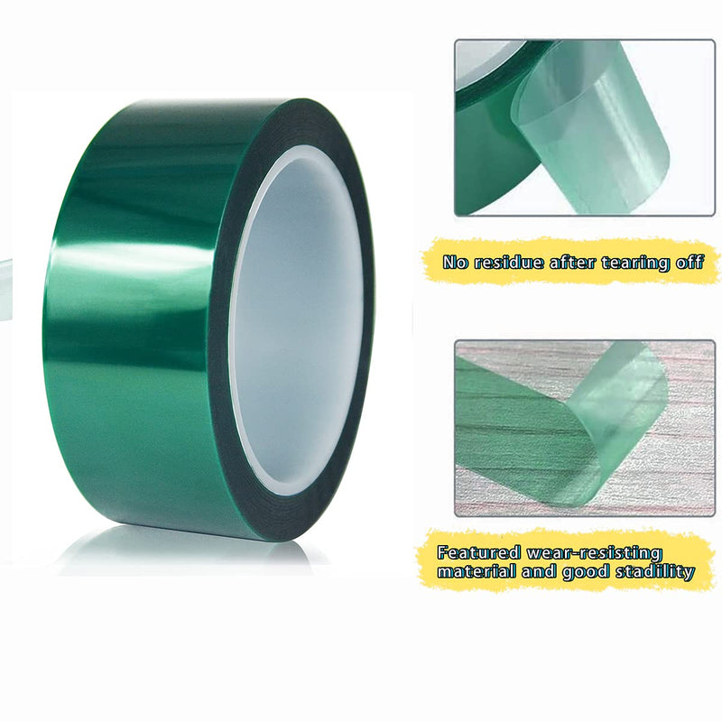 Polyester Tape for Resin, epoxy Tape, 2 inches x 108 feet, epoxy Peeling Tape for River Bed, Used for epoxy molding, Acid and Alkali Resistance, high Temperature Resistance, Easy to Peel, no Residue.… 2 inch x 108 feet x 1 roll