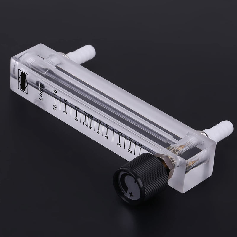 Gas Flow Meter, LZQ-7 Flow Meter 1-10 LPM Flow Meter Rotameter Air Oxygen 0-15 L/min Flow Meter for Oxygen/Air/Gas LZQ-7 Acrylic Rotometer with