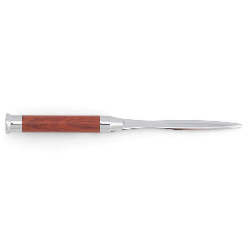 Caramel Brown Faith 5.75 inch Metal with Wood Handle Stationary Envelope Letter Opener