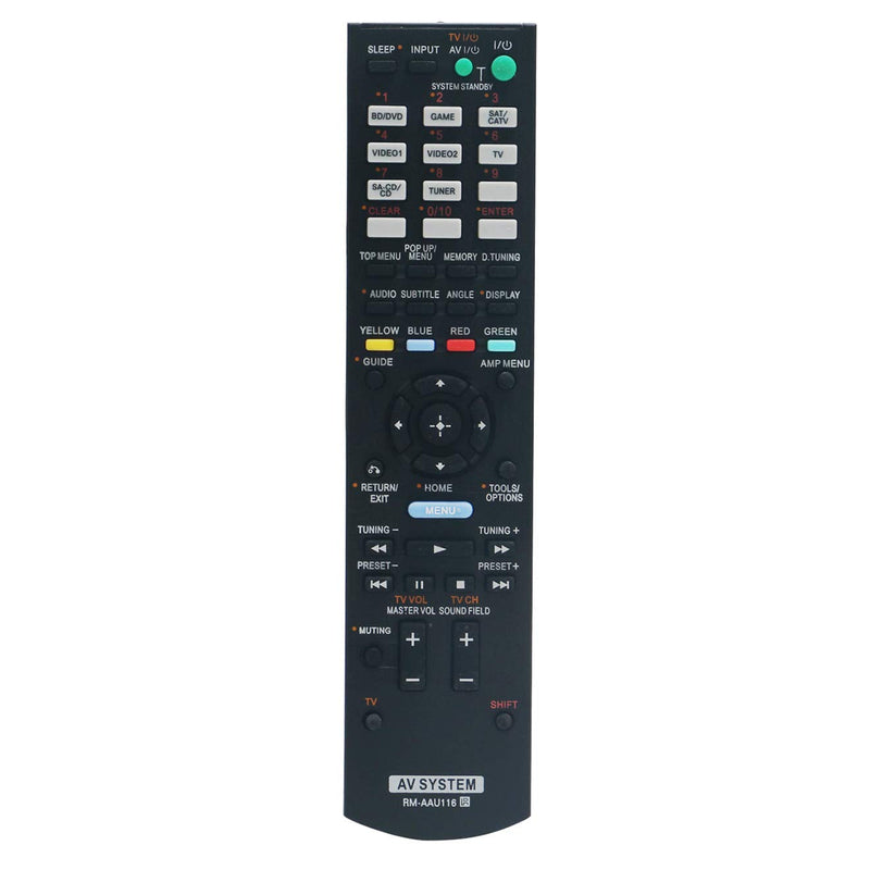 RM-AAU116 Replace Remote Control fit for Sony AV Receiver Home Theater System Audio HT-DDW3500 SS-CNP3500 SS-MSP3500 SS-SRP3500 SS-WP3500 STR-DH520 STR-DH710 STR-DH750 STR-DH830 STR-DN850 STR-K3500SW