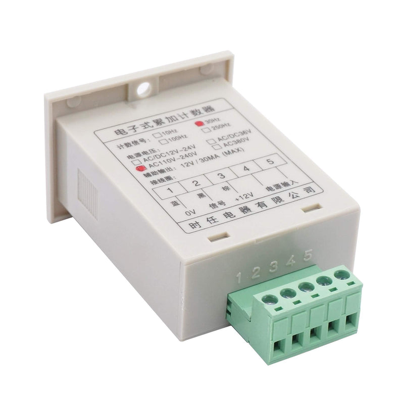 TWTADE/ 110-220VAC LED Auto Display Digital Counter 0-999999 6 Digits + Hall Proximity Sensor Switch Distance 10CM NPN NO + Holder US-JSQ+GD+CT 10mm Counter kit
