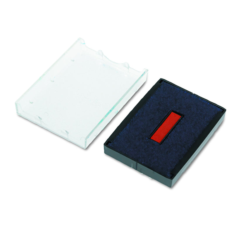 U. S. Stamp & Sign T5470 Dater Replacement Ink Pad, 1.625 Inches Width x 2.5 Inches Depth, Red/Blue (P5470BR)