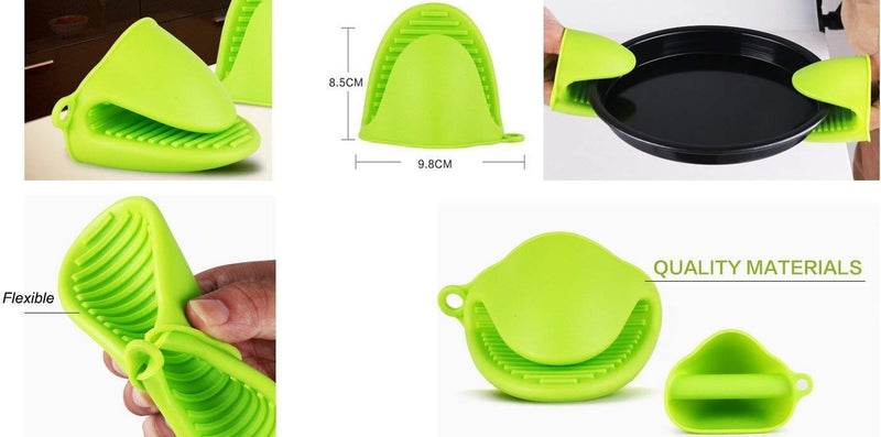 Pizza Lifter, KSENDALO 10" Pizza Peel, Stainless Pizza Spatula, Pizza Pie Cake Server Tray for Baking Homemade Pizza, With ONE FREE Silicone Mini Mitt Stainless+Plastic