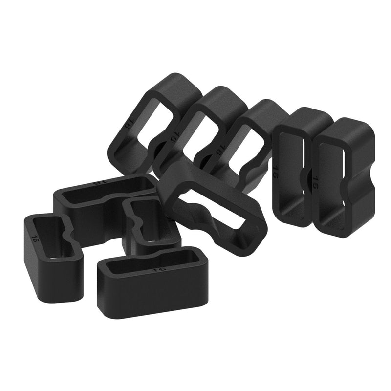 6-Pack Fastener Rings Compatible with Garmin Vivosmart 4/Vivofit 4/Vivofit 3/Vivofit jr/Vivofit jr 2/Vivofit jr 3 Band Keeper, Silicone Replacement Watch Band Loop/Holder/Retainer