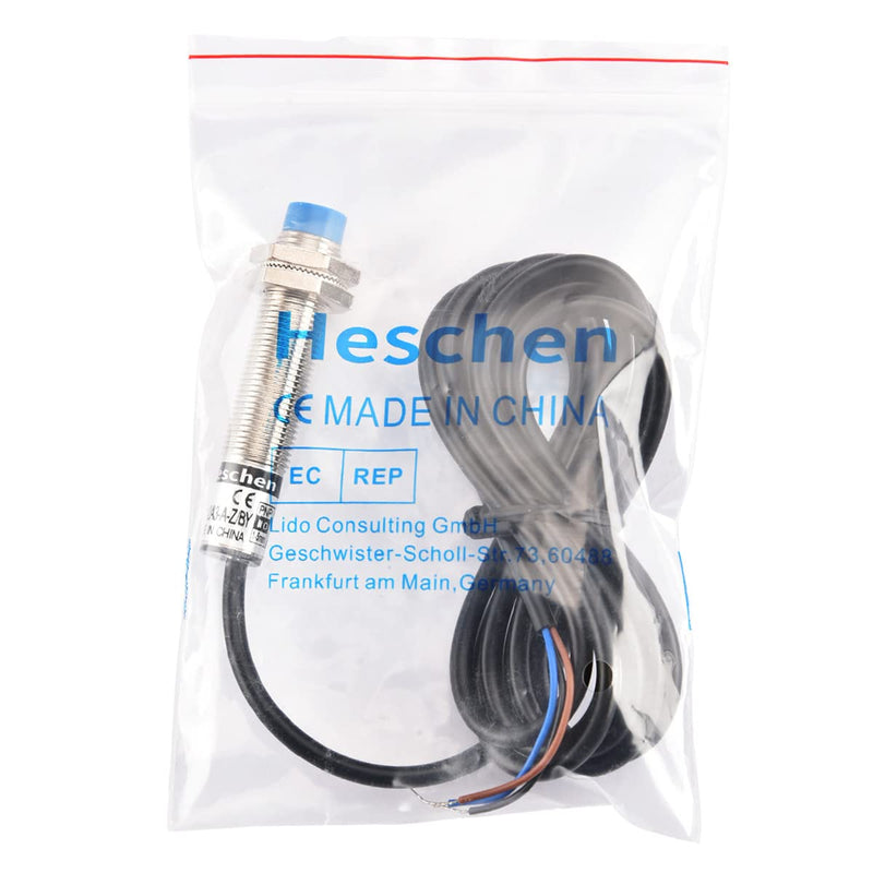 Heschen capacitive proximity switch LJC12A3-AZ/BY detector 1-5mm 10-30VDC 200mA PNP normally open (NO) 3 wire CE